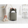 Κάδος Brabantia Bo Pedal 1003184, 60 L, Εύκολο κλείσιμο, Αντιολισθητική βάση, Γκρι