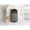 Κάδος Brabantia Bo Pedal 1003184, 60 L, Εύκολο κλείσιμο, Αντιολισθητική βάση, Γκρι