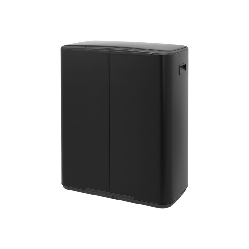 Κάδος Brabantia Bo Pedal 1003185, 60 L, Εύκολο κλείσιμο, Αντιολισθητική βάση, Μαύρο