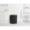 Κάδος Brabantia Bo Pedal 1003185, 60 L, Εύκολο κλείσιμο, Αντιολισθητική βάση, Μαύρο