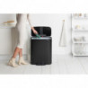 Κάδος Brabantia Bo Pedal 1003185, 60 L, Εύκολο κλείσιμο, Αντιολισθητική βάση, Μαύρο