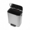 Κάδος Brabantia Bo Pedal 1003186, 60 l, Εύκολο κλείσιμο, Αντιολισθητική βάση, Ανθεκτικός στα δακτυλικά αποτυπώματα, Inox/Matte