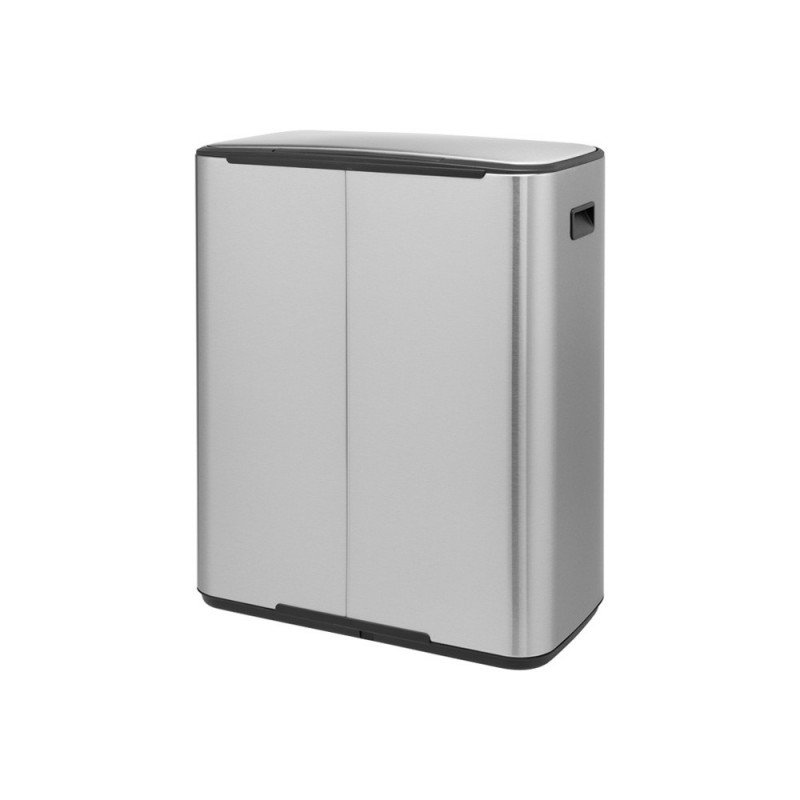 Κάδος Brabantia Bo Pedal 1003186, 60 l, Εύκολο κλείσιμο, Αντιολισθητική βάση, Ανθεκτικός στα δακτυλικά αποτυπώματα, Inox/Matte
