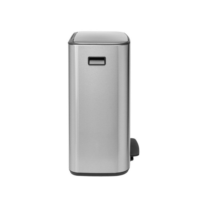 Κάδος Brabantia Bo Pedal 1003186, 60 l, Εύκολο κλείσιμο, Αντιολισθητική βάση, Ανθεκτικός στα δακτυλικά αποτυπώματα, Inox/Matte