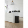 Κάδος Brabantia Bo Pedal 1003191, 2x30 l, Ομαλό κλείσιμο, Αντιολισθητική βάση, Μαύρο