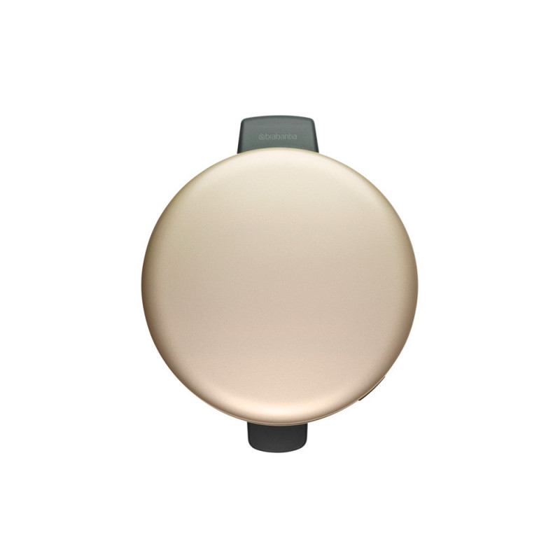 Κάδος με πεντάλ Brabantia NewIcon 1003205, 20 l, Ομαλό κλείσιμο, Αντιολισθητική βάση, Μεταλλικό χρυσό