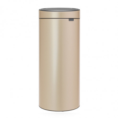 Brabantia Touch Bin New 1003221, 30 l, αθόρυβο και ομαλό κλείσιμο, μεταλλικό χρυσό