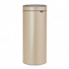 Brabantia Touch Bin New 1003221, 30 l, αθόρυβο και ομαλό κλείσιμο, μεταλλικό χρυσό
