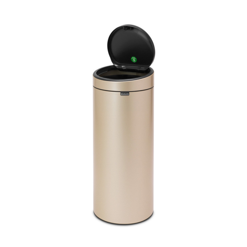 Brabantia Touch Bin New 1003221, 30 l, αθόρυβο και ομαλό κλείσιμο, μεταλλικό χρυσό