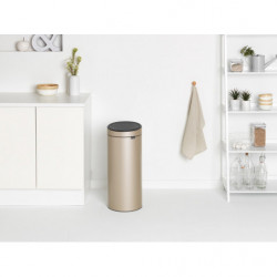 Brabantia Touch Bin New 1003221, 30 l, αθόρυβο και ομαλό κλείσιμο, μεταλλικό χρυσό
