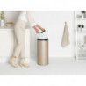 Brabantia Touch Bin New 1003221, 30 l, αθόρυβο και ομαλό κλείσιμο, μεταλλικό χρυσό