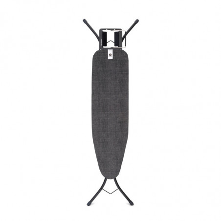 Τραπέζι σιδερώματος Brabantia A 1003324, 110x30 cm, 7 θέσεις ρύθμισης, υποδοχή σίδερου, Μαύρο