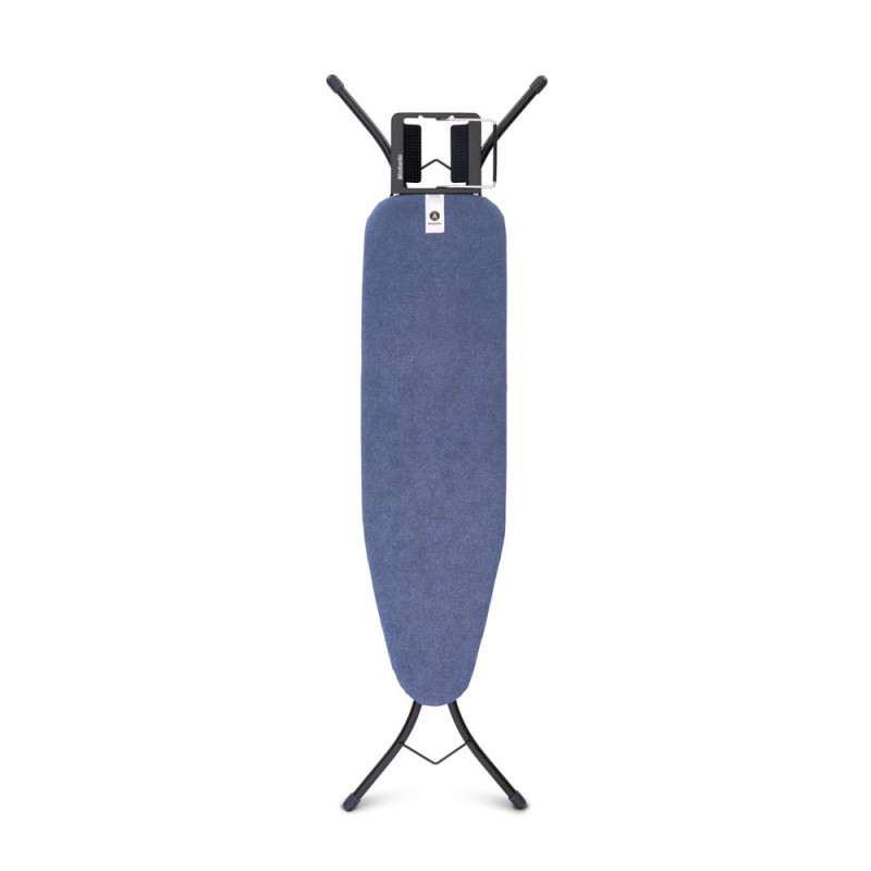Τραπέζι σιδερώματος Brabantia A 1003325, 110x30 cm, 7 θέσεις ρύθμισης, Σιδεροθήκη, Μπλε