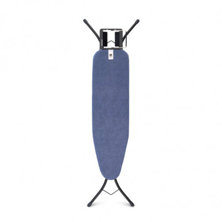Τραπέζι σιδερώματος Brabantia A 1003325, 110x30 cm, 7 θέσεις ρύθμισης, Σιδεροθήκη, Μπλε