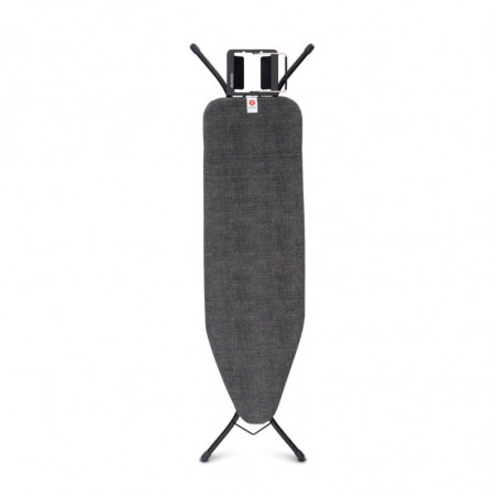 Τραπέζι σιδερώματος Brabantia B 1003335, 124x38 cm, 7 θέσεις ρύθμισης, υποδοχή σίδερου, Μαύρο