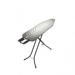 Τραπέζι σιδερώματος Brabantia B 1003339, 124x38 cm, 7 θέσεις ρύθμισης, Σιδεροθήκη, Σκούρο γκρι/λευκό