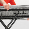 Τραπέζι σιδερώματος Brabantia B 1003339, 124x38 cm, 7 θέσεις ρύθμισης, Σιδεροθήκη, Σκούρο γκρι/λευκό