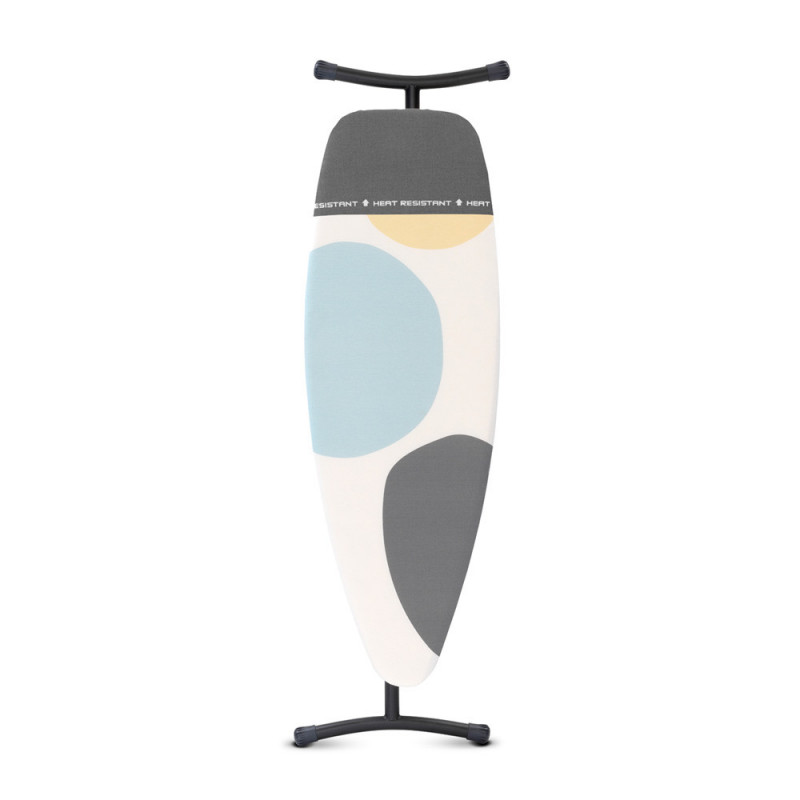 Τραπέζι σιδερώματος Brabantia D 1003386, 135x45 cm, 7 θέσεις ρύθμισης, Ζώνη σιδερώματος ανθεκτική στη θερμότητα, Λευκό/γκρι