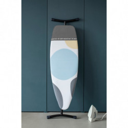 Τραπέζι σιδερώματος Brabantia D 1003386, 135x45 cm, 7 θέσεις ρύθμισης, Ζώνη σιδερώματος ανθεκτική στη θερμότητα, Λευκό/γκρι
