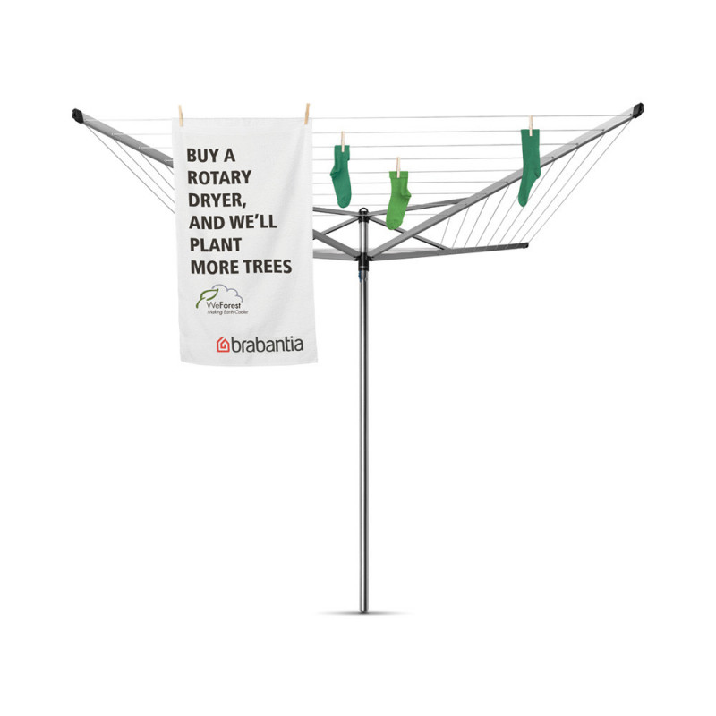 Brabantia TopSpinner Outdoor Space 1003461, 50 m, Μεταλλική ακίδα εκσκαφής, Ανθεκτικό στη διάβρωση, Inox