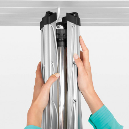 Brabantia TopSpinner Outdoor Space 1003461, 50 m, Μεταλλική ακίδα εκσκαφής, Ανθεκτικό στη διάβρωση, Inox