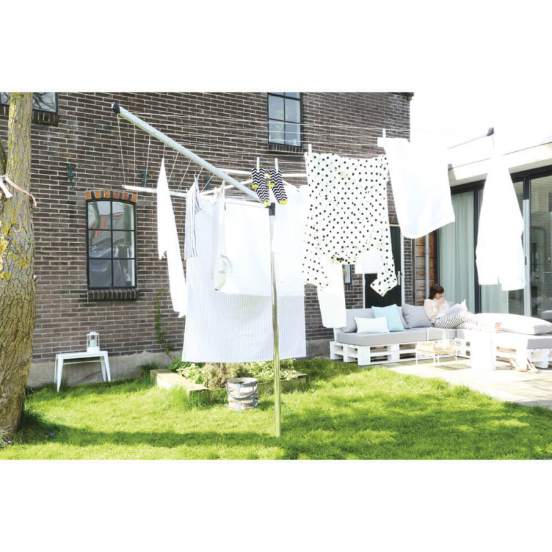 Brabantia TopSpinner Outdoor Space 1003461, 50 m, Μεταλλική ακίδα εκσκαφής, Ανθεκτικό στη διάβρωση, Inox