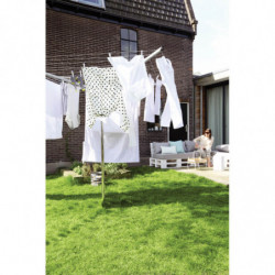 Brabantia TopSpinner Outdoor Space 1003461, 50 m, Μεταλλική ακίδα εκσκαφής, Ανθεκτικό στη διάβρωση, Inox