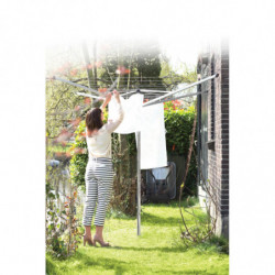 Brabantia TopSpinner Outdoor Space 1003461, 50 m, Μεταλλική ακίδα εκσκαφής, Ανθεκτικό στη διάβρωση, Inox
