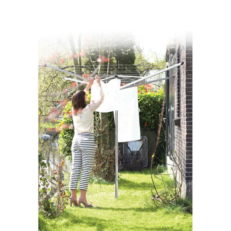 Brabantia TopSpinner Outdoor Space 1003461, 50 m, Μεταλλική ακίδα εκσκαφής, Ανθεκτικό στη διάβρωση, Inox