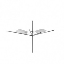 Brabantia Lift-O-Matic outdoor space 1003464, 50 m, Ρυθμιζόμενο ύψος, Μεταλλικό καρφί, Ανθεκτικό στη διάβρωση, Μαύρο