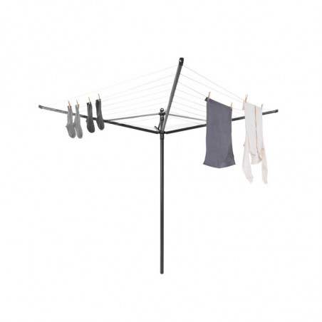 Brabantia Lift-O-Matic outdoor space 1003464, 50 m, Ρυθμιζόμενο ύψος, Μεταλλικό καρφί, Ανθεκτικό στη διάβρωση, Μαύρο