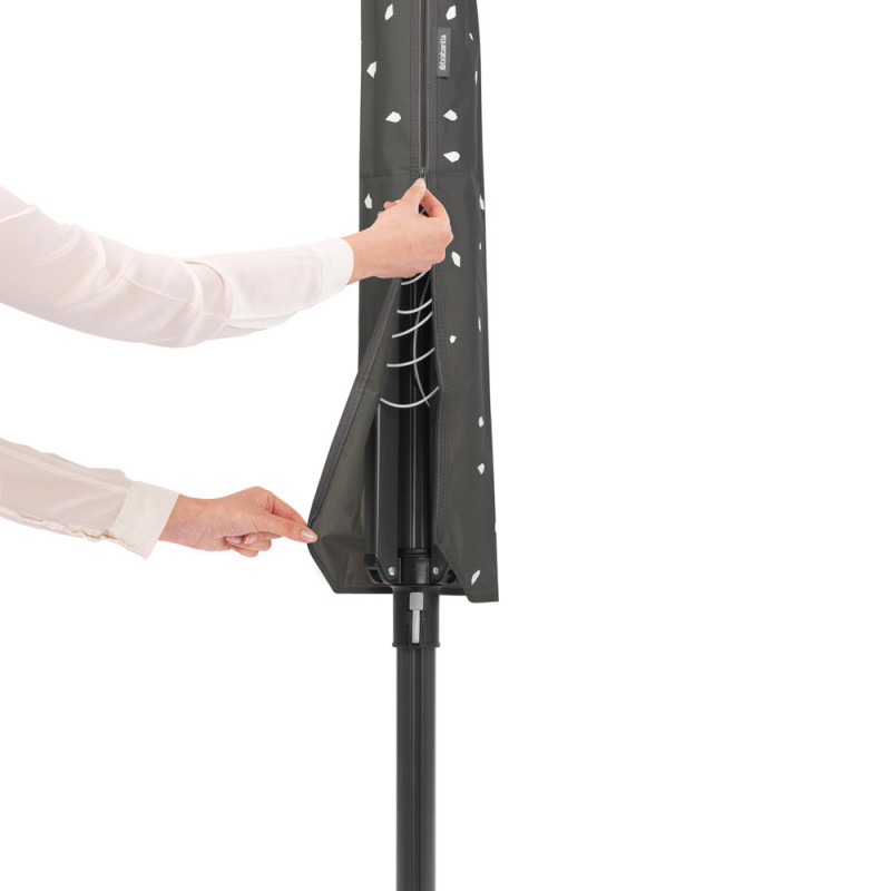 Brabantia Lift-O-Matic outdoor space 1003464, 50 m, Ρυθμιζόμενο ύψος, Μεταλλικό καρφί, Ανθεκτικό στη διάβρωση, Μαύρο