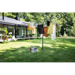 Brabantia Lift-O-Matic outdoor space 1003464, 50 m, Ρυθμιζόμενο ύψος, Μεταλλικό καρφί, Ανθεκτικό στη διάβρωση, Μαύρο