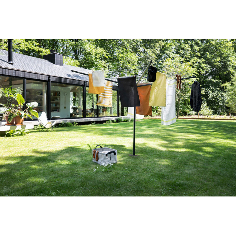 Brabantia Lift-O-Matic outdoor space 1003464, 50 m, Ρυθμιζόμενο ύψος, Μεταλλικό καρφί, Ανθεκτικό στη διάβρωση, Μαύρο
