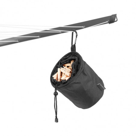 Brabantia Lift-O-Matic outdoor space 1003467, 50 m, Ρυθμιζόμενο ύψος, Μεταλλική ακίδα εκσκαφής, Θήκη, Τσάντα με κλιπς, Ανθεκτικό στη διάβρωση, Μαύρο