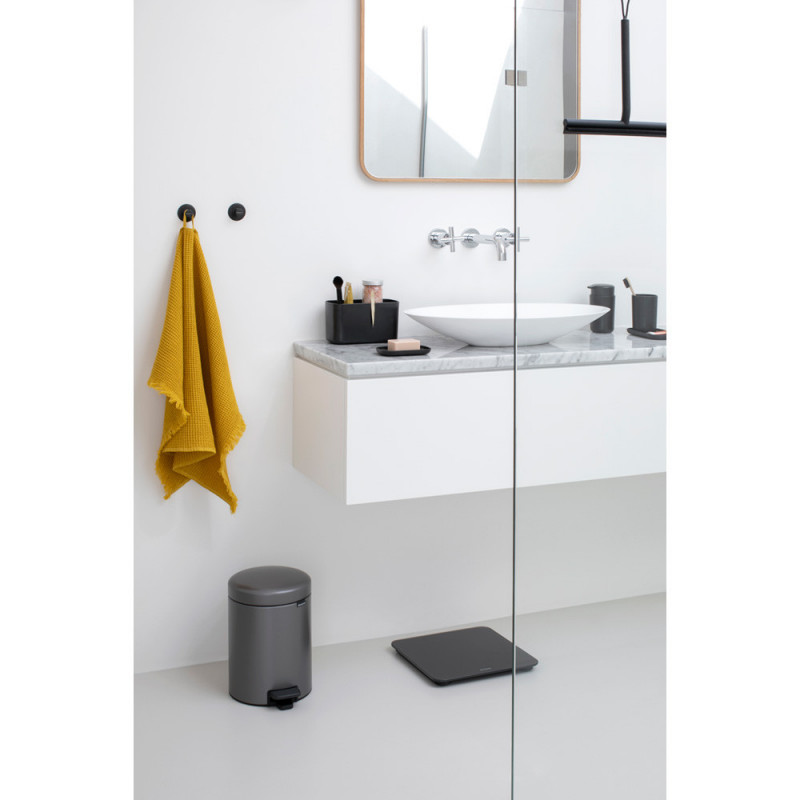 Σετ 2 κρεμάστρων Brabantia ReNew 1003485, Περιλαμβάνεται σετ τοποθέτησης, Μέχρι 2 kg, Σκούρο γκρι