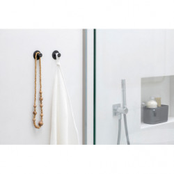 Σετ 2 κρεμάστρων Brabantia ReNew 1003485, Περιλαμβάνεται σετ τοποθέτησης, Μέχρι 2 kg, Σκούρο γκρι