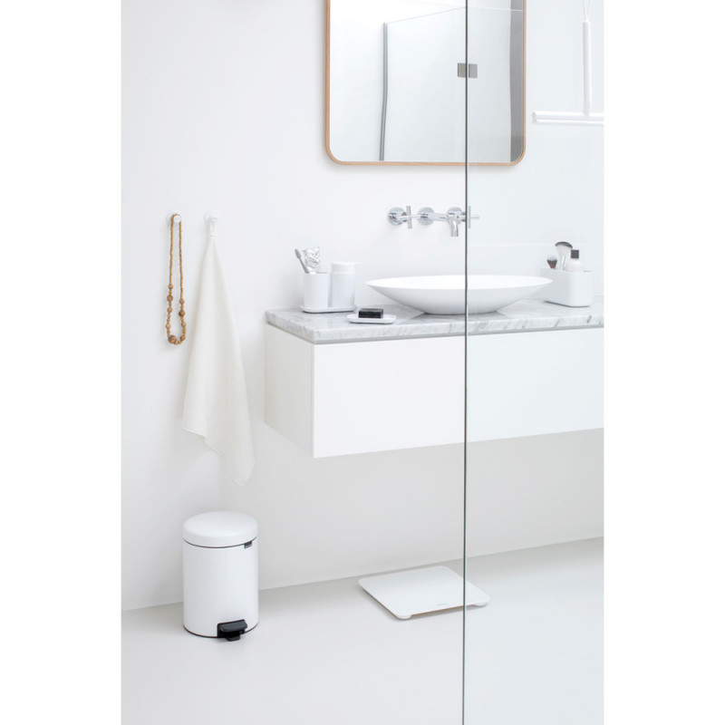 Σετ 2 κρεμάστρων Brabantia ReNew 1003486, Περιλαμβάνεται σετ τοποθέτησης, Μέχρι 2 kg, Λευκό