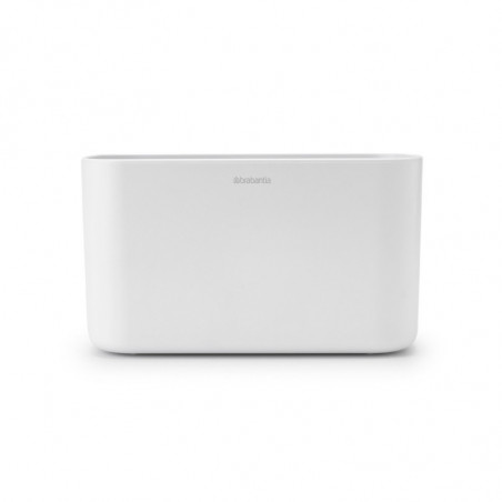 Κουτί αξεσουάρ μπάνιου Brabantia ReNew 1003494, Ανθεκτικό στη διάβρωση, Εσωτερικό διαχωριστικό, Αντιολισθητική βάση, Λευκό