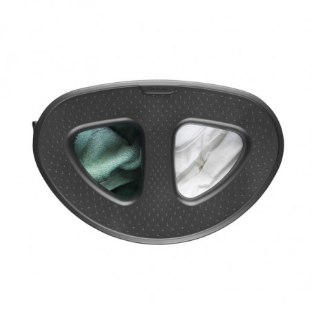 Καλάθι πλυσίματος Brabantia Selector 1003787, 55 l, 2 διαμερίσματα, οπές εξαερισμού, πλήρωση χωρίς άνοιγμα, Λευκό