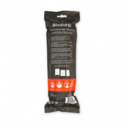 Σακούλες απορριμμάτων Brabantia PerfectFit Bo 1004145, μέγεθος M, 60 l, 10 τεμάχια, λευκό