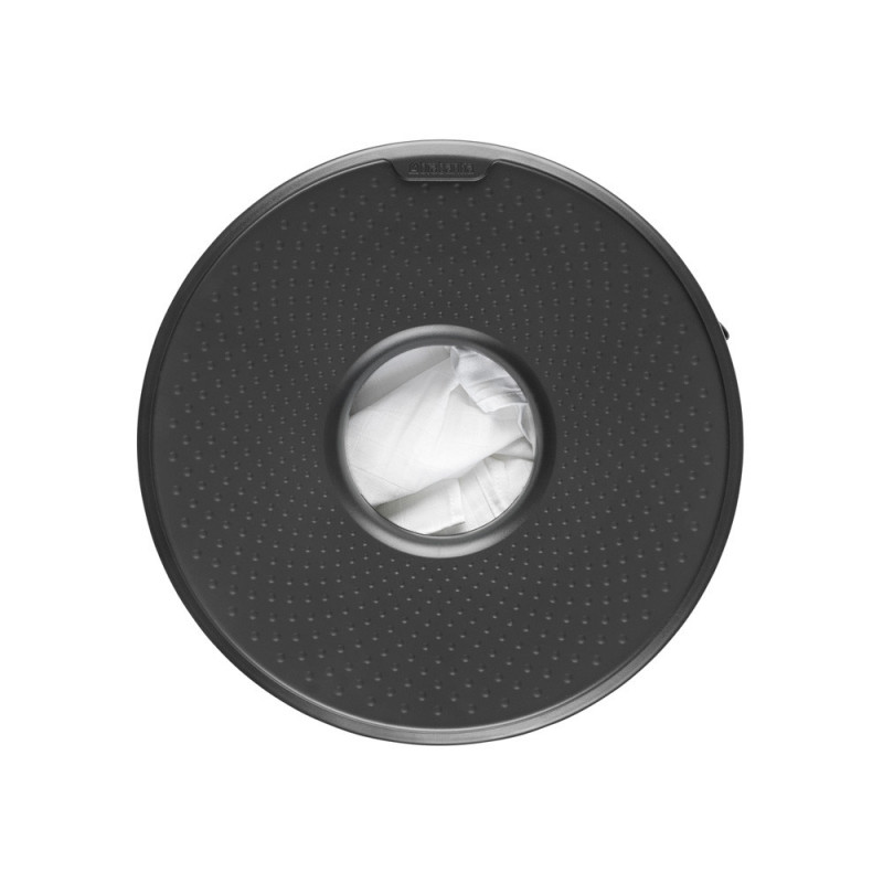 Brabantia 1004179 Καλάθι πλυντηρίου, 60 L, πλαστικό καπάκι, πλήρωση χωρίς άνοιγμα, οπές εξαερισμού, λευκό