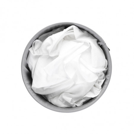 Brabantia 1004179 Καλάθι πλυντηρίου, 60 L, πλαστικό καπάκι, πλήρωση χωρίς άνοιγμα, οπές εξαερισμού, λευκό