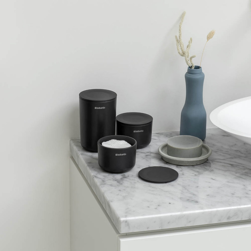 Σετ αποθήκευσης Brabantia ReNew 1004183, 3 τεμαχίων, μαλακός αντιολισθητικός πάτος, σκούρο γκρι