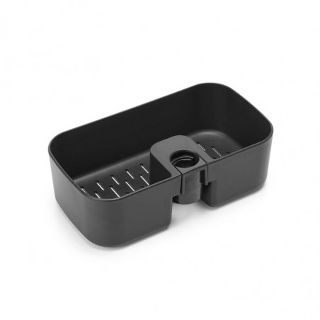 Οργανωτής ντους Brabantia ReNew 1004186, 7.5x13.3x24.4 cm, Βάθος με τρύπες νερού, Ανθεκτικό στη διάβρωση, Σκούρο γκρι