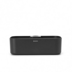Οργανωτής ντους Brabantia ReNew 1004186, 7.5x13.3x24.4 cm, Βάθος με τρύπες νερού, Ανθεκτικό στη διάβρωση, Σκούρο γκρι