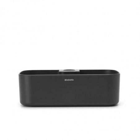 Οργανωτής ντους Brabantia ReNew 1004186, 7.5x13.3x24.4 cm, Βάθος με τρύπες νερού, Ανθεκτικό στη διάβρωση, Σκούρο γκρι