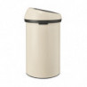 Brabantia Touch Bin 1005510, 60 l, Ομαλό και αθόρυβο άνοιγμα, Μπεζ
