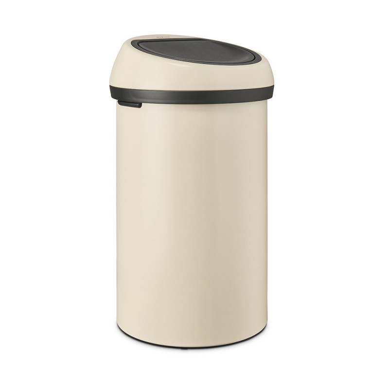 Brabantia Touch Bin 1005510, 60 l, Ομαλό και αθόρυβο άνοιγμα, Μπεζ