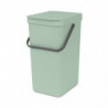 Кош за смет за разделно събиране Brabantia Sort&Go 16L, Jade Green